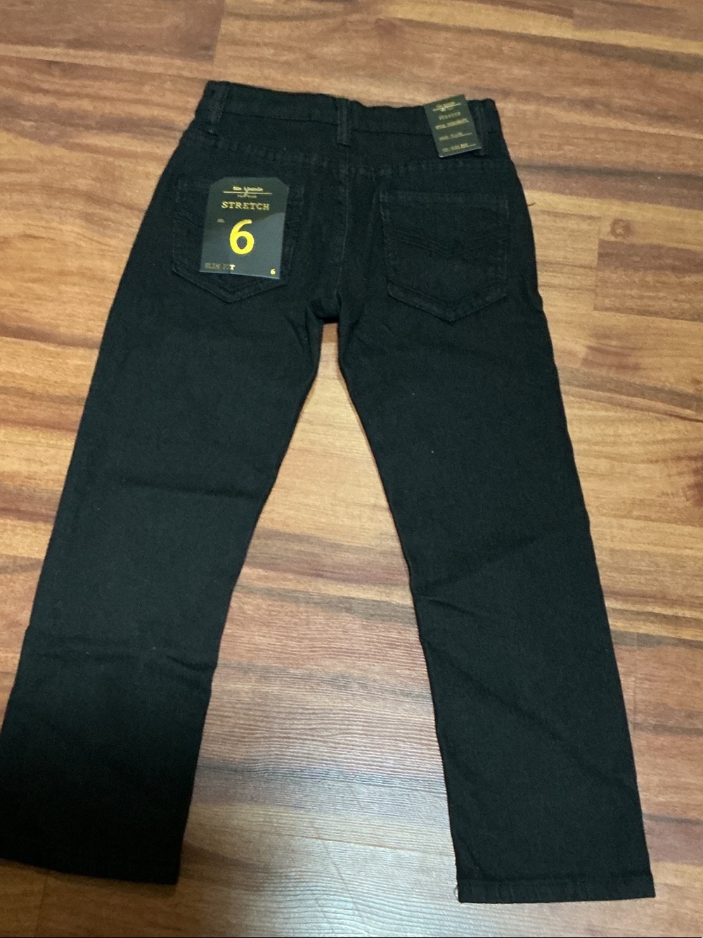 Stretch Black kids Jeans - Size 6 nwt six Lincoln New York fit slim fit